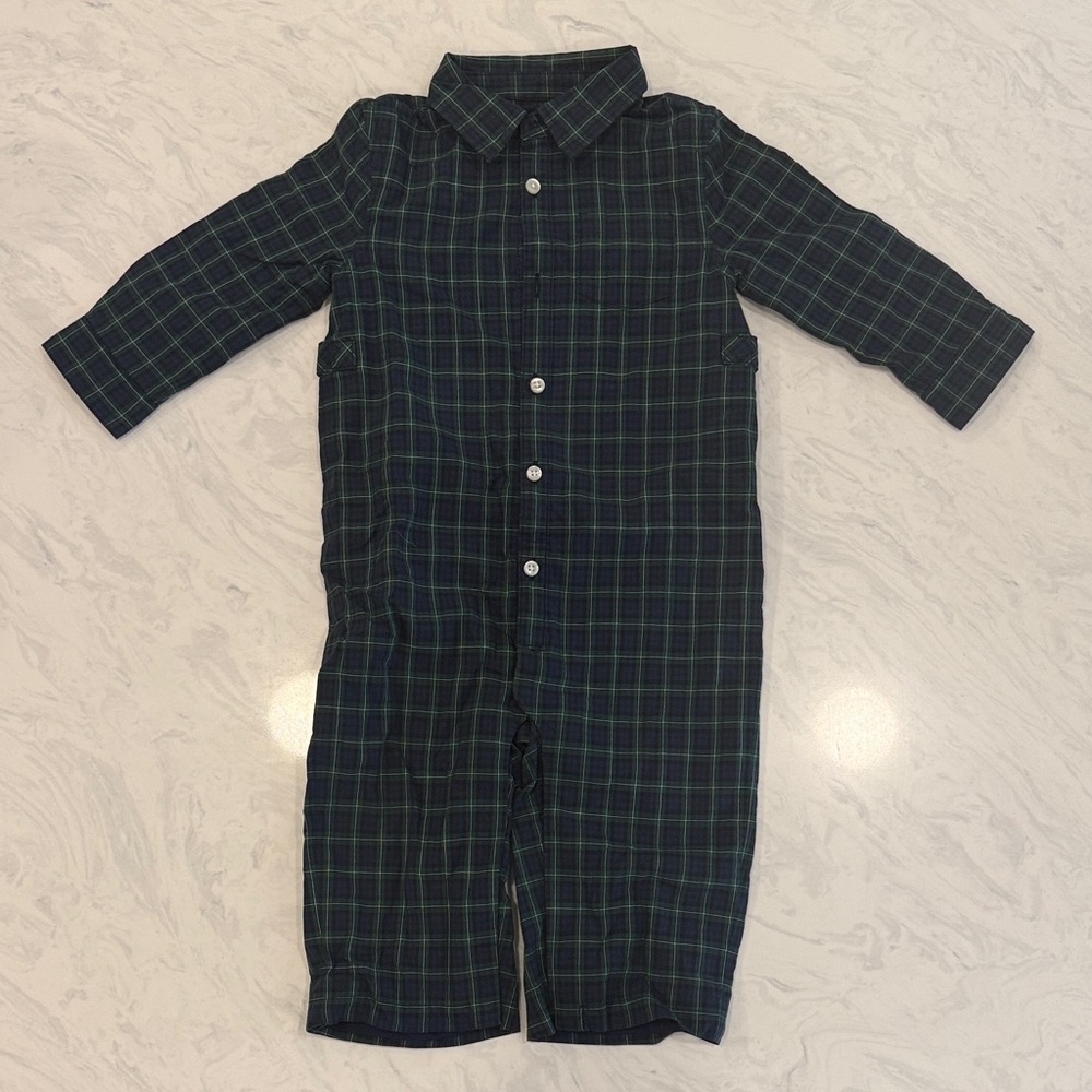 Ralph Lauren Green Plaid Cotton Shirt